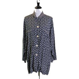 Vintage 80s 90s Banana Republic Oversized Rayon Shirt